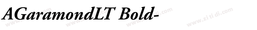 AGaramondLT Bold字体转换